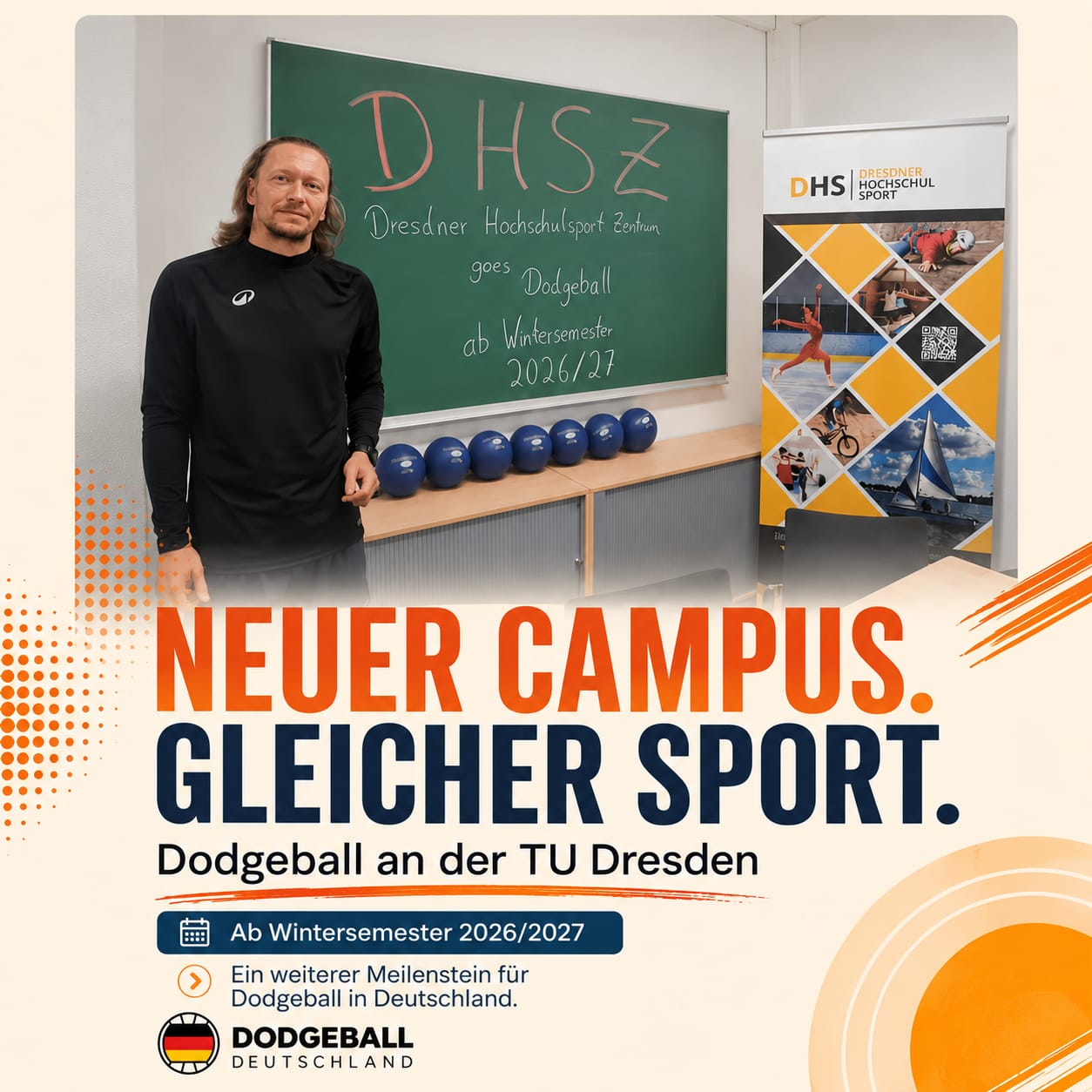 Neuer Dodgeball-Kurs am Dresdner Hochschulsport Zentrum